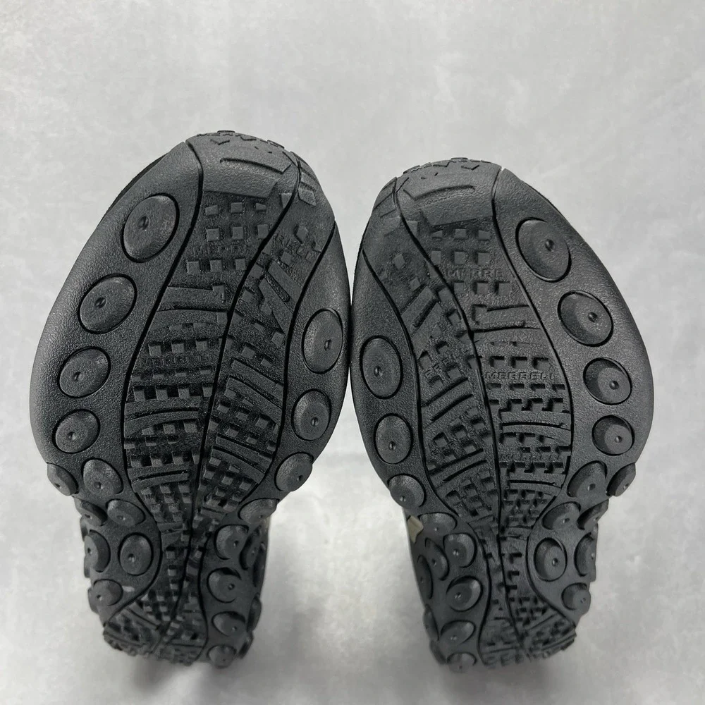 Merrell‎ Jungle Moc Shoes Mens 10.5 W Black Suede Slip On Comfort Casual J63815W